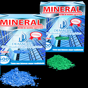 Mineral azul y verde