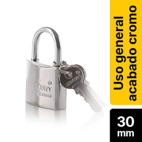 Candado Cromado 30 mm