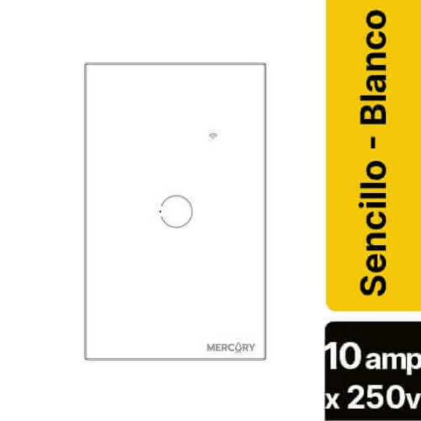 Interruptor Sencillo Smart Home Touch wifi