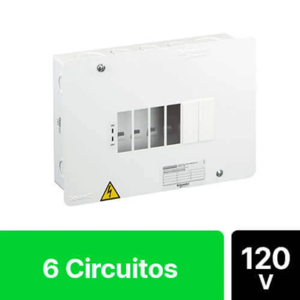 Tablero Monofásico 6 Circuitos VTQ 120V 75Amp