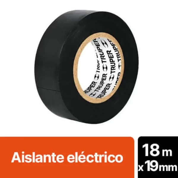 Cinta Aislante Negra 19 mm de 18 Mts