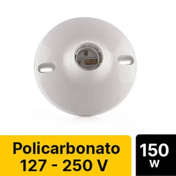Plafón Policarbonato Premium Roseta E27